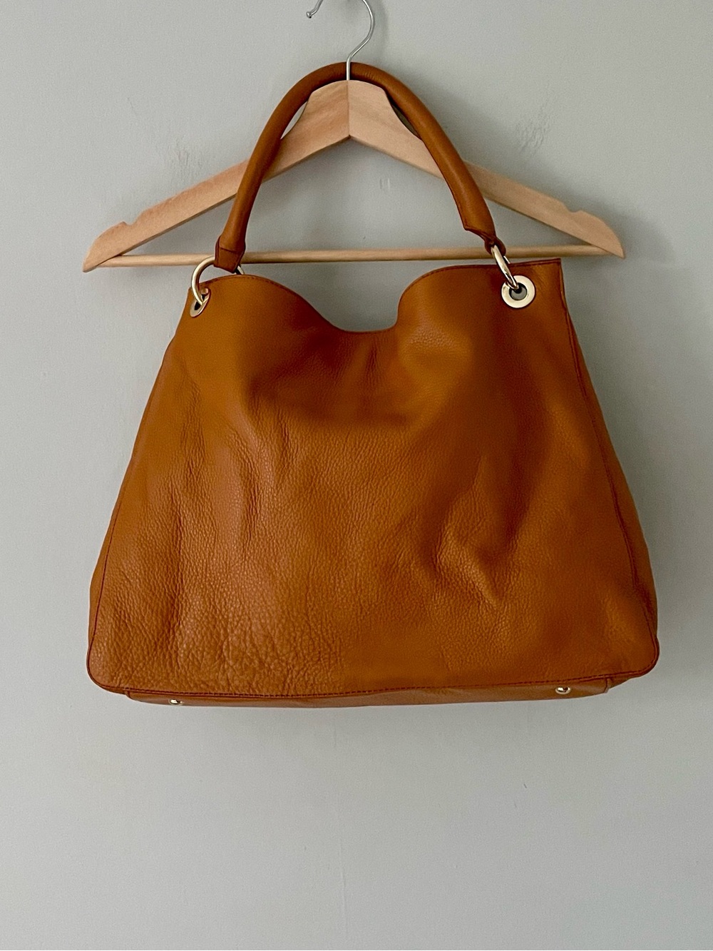 Mark & Graham Camel Leather Build Your Bag